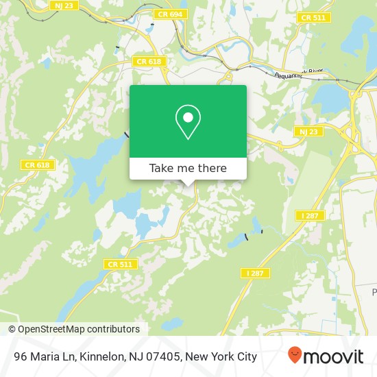 Mapa de 96 Maria Ln, Kinnelon, NJ 07405
