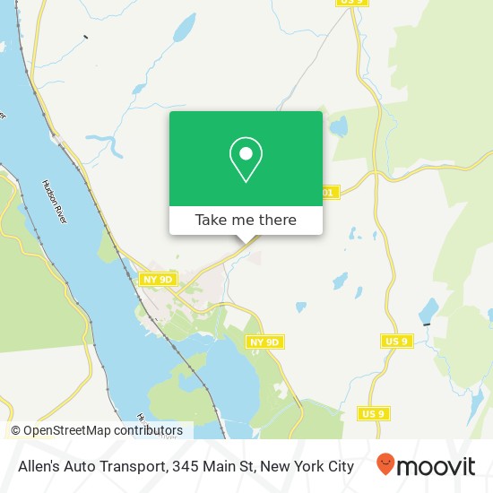 Mapa de Allen's Auto Transport, 345 Main St