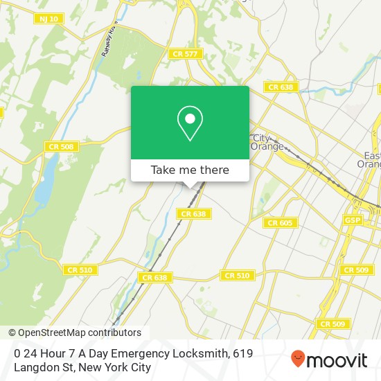 0 24 Hour 7 A Day Emergency Locksmith, 619 Langdon St map