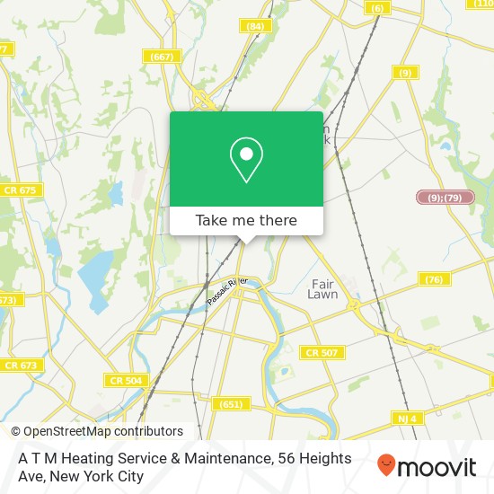 A T M Heating Service & Maintenance, 56 Heights Ave map