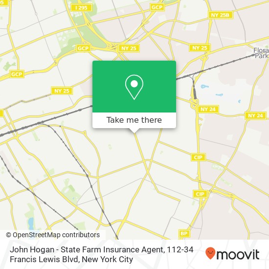 Mapa de John Hogan - State Farm Insurance Agent, 112-34 Francis Lewis Blvd