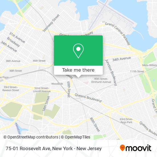 75-01 Roosevelt Ave map