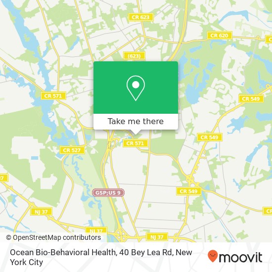 Ocean Bio-Behavioral Health, 40 Bey Lea Rd map