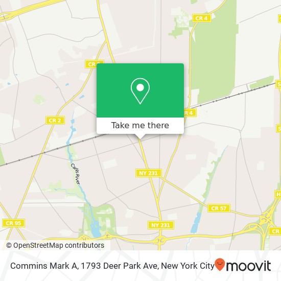 Mapa de Commins Mark A, 1793 Deer Park Ave