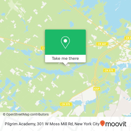 Mapa de Pilgrim Academy, 301 W Moss Mill Rd