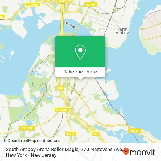 South Amboy Arena Roller Magic, 270 N Stevens Ave map