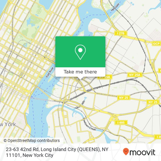 Mapa de 23-63 42nd Rd, Long Island City (QUEENS), NY 11101