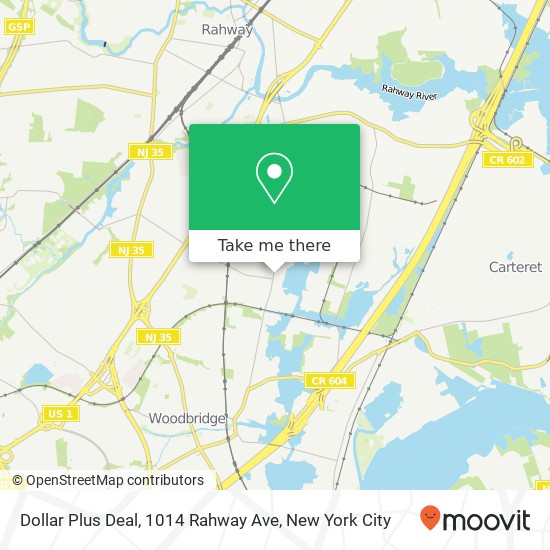 Dollar Plus Deal, 1014 Rahway Ave map