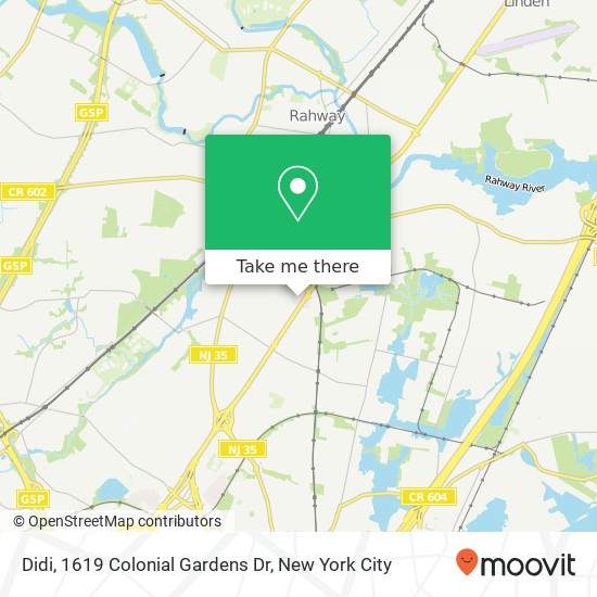 Didi, 1619 Colonial Gardens Dr map