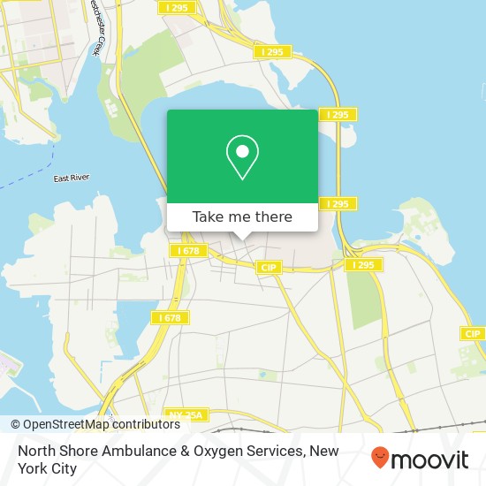 North Shore Ambulance & Oxygen Services map