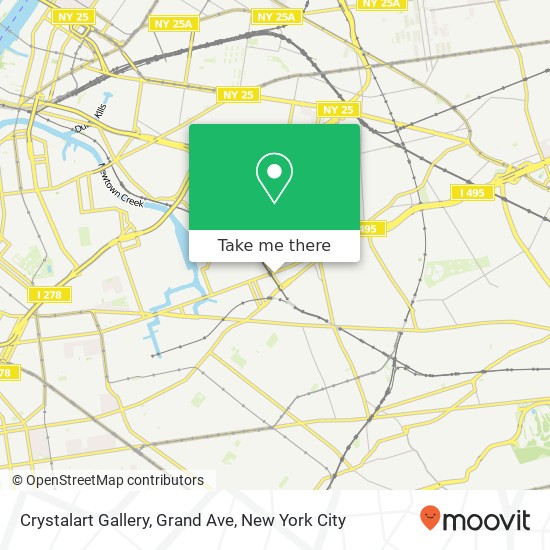 Mapa de Crystalart Gallery, Grand Ave