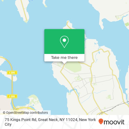 Mapa de 75 Kings Point Rd, Great Neck, NY 11024