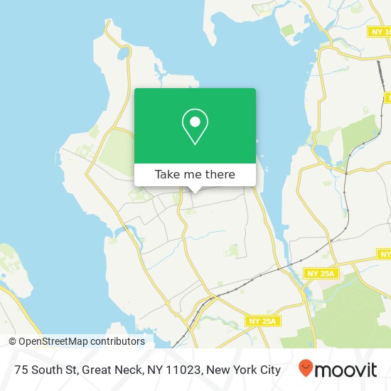 Mapa de 75 South St, Great Neck, NY 11023