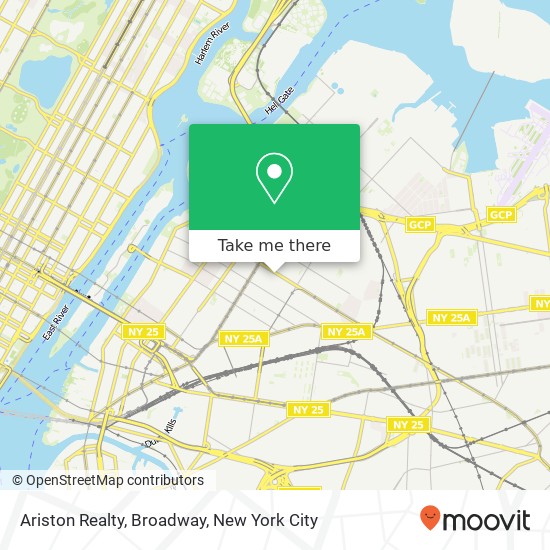 Mapa de Ariston Realty, Broadway