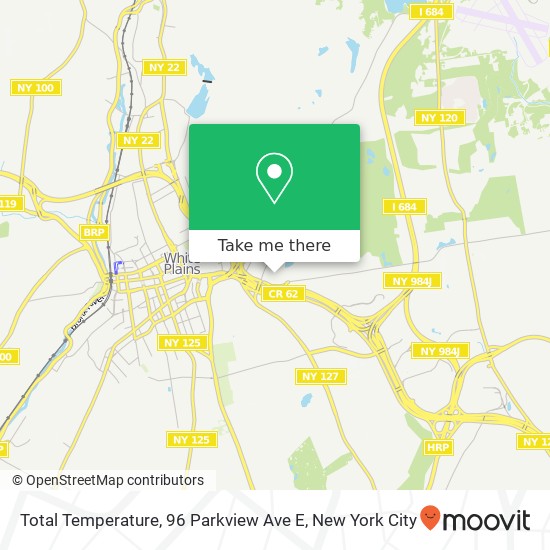 Mapa de Total Temperature, 96 Parkview Ave E