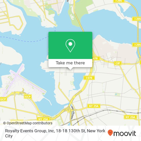 Royalty Events Group, Inc, 18-18 130th St map