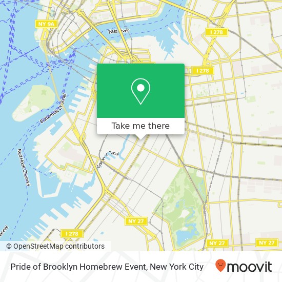 Mapa de Pride of Brooklyn Homebrew Event