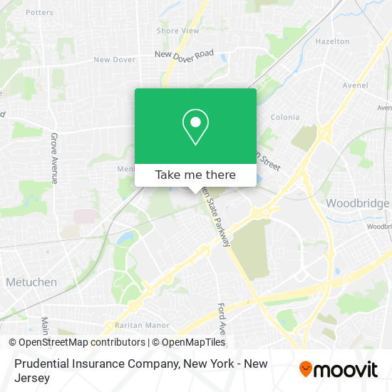 Prudential Insurance Company map