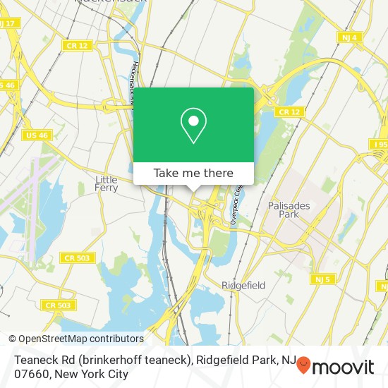 Teaneck Rd (brinkerhoff teaneck), Ridgefield Park, NJ 07660 map