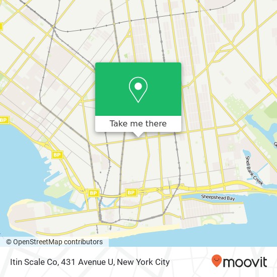 Itin Scale Co, 431 Avenue U map