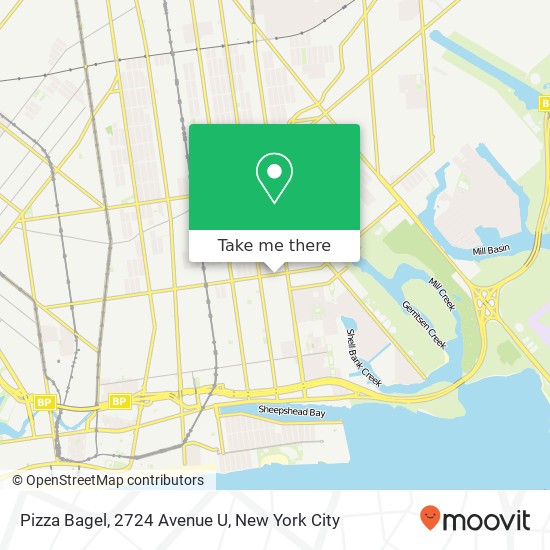 Pizza Bagel, 2724 Avenue U map