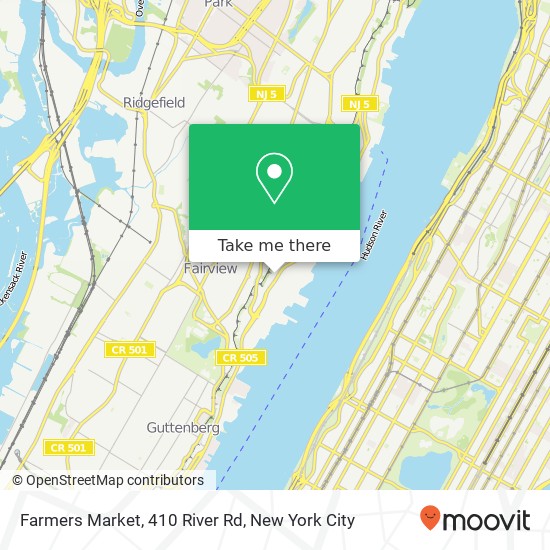 Mapa de Farmers Market, 410 River Rd