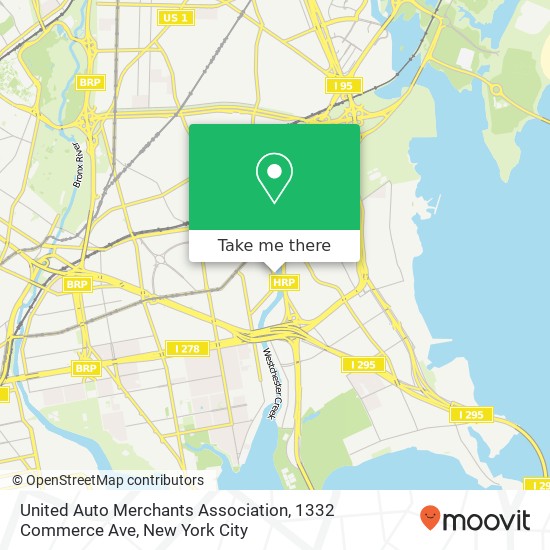 United Auto Merchants Association, 1332 Commerce Ave map