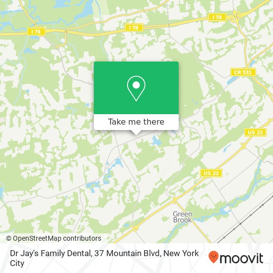 Dr Jay's Family Dental, 37 Mountain Blvd map