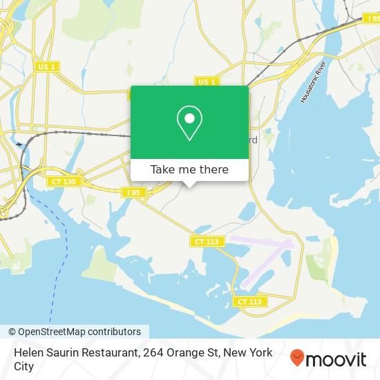 Mapa de Helen Saurin Restaurant, 264 Orange St