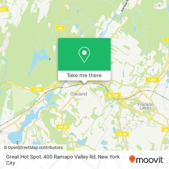 Great Hot Spot, 400 Ramapo Valley Rd map