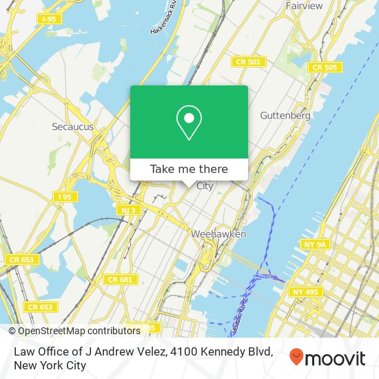 Law Office of J Andrew Velez, 4100 Kennedy Blvd map