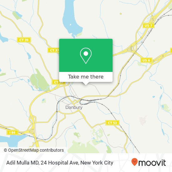 Mapa de Adil Mulla MD, 24 Hospital Ave