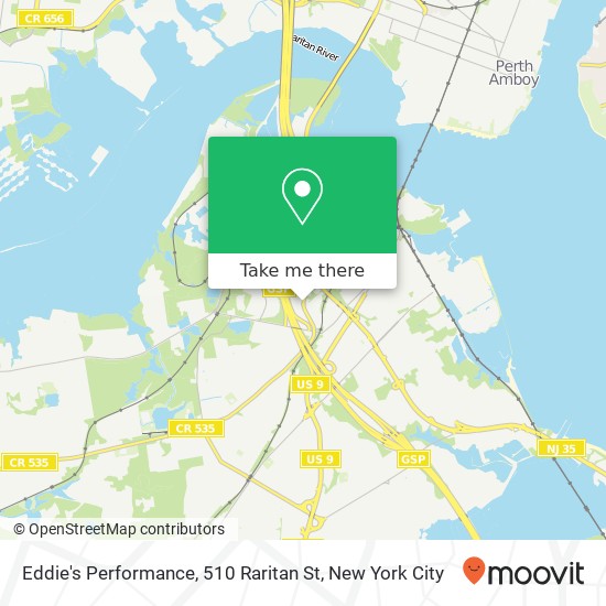 Eddie's Performance, 510 Raritan St map