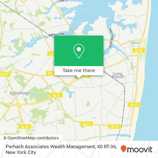 Mapa de Perhach Associates Wealth Management, 40 RT-36