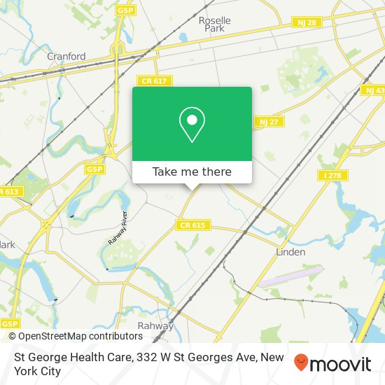 Mapa de St George Health Care, 332 W St Georges Ave