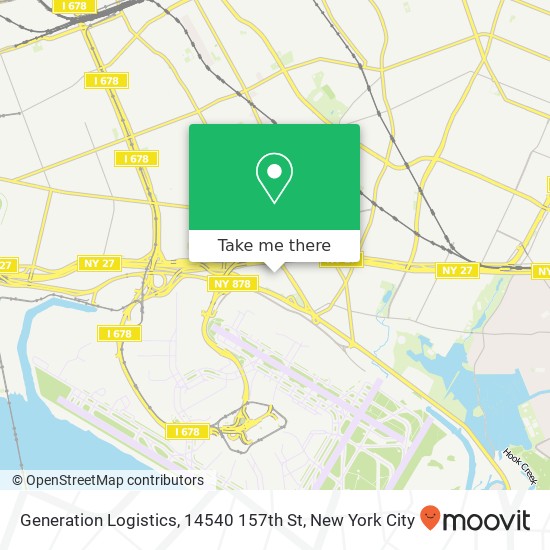 Generation Logistics, 14540 157th St map