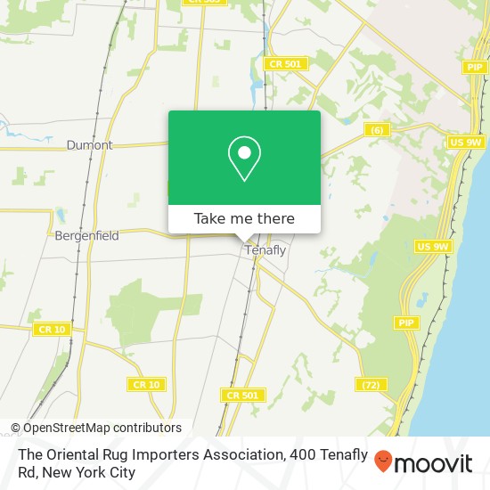 Mapa de The Oriental Rug Importers Association, 400 Tenafly Rd