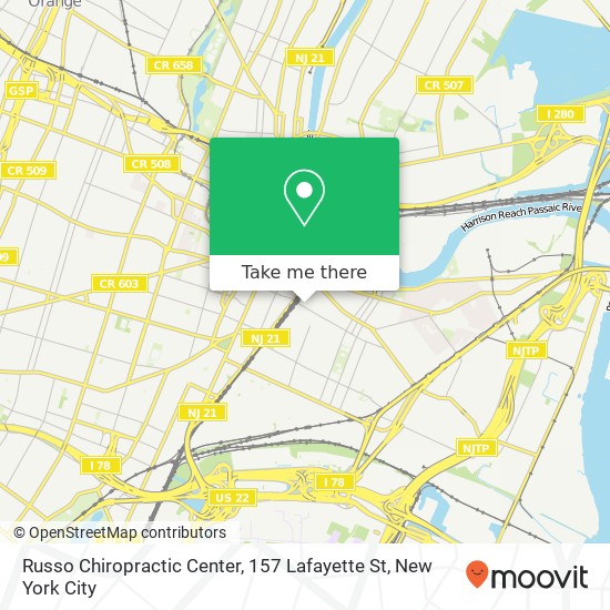 Mapa de Russo Chiropractic Center, 157 Lafayette St