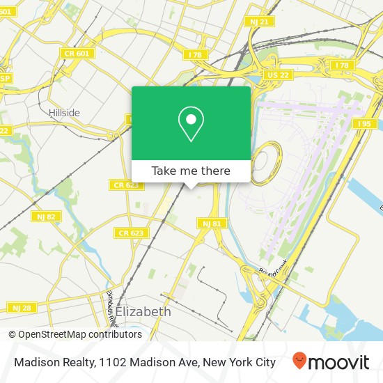 Mapa de Madison Realty, 1102 Madison Ave