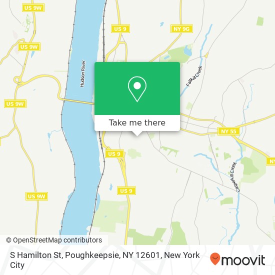 S Hamilton St, Poughkeepsie, NY 12601 map