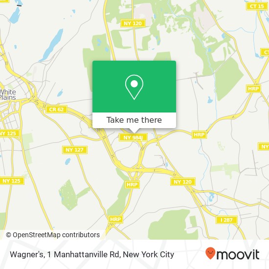 Mapa de Wagner's, 1 Manhattanville Rd