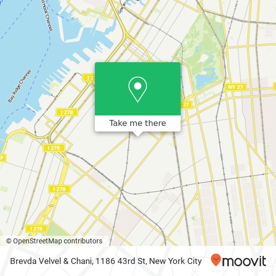 Brevda Velvel & Chani, 1186 43rd St map