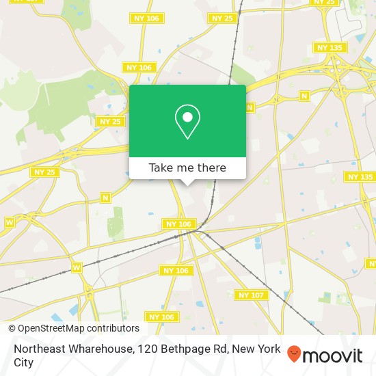 Northeast Wharehouse, 120 Bethpage Rd map