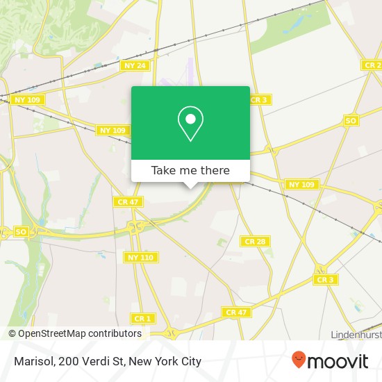 Mapa de Marisol, 200 Verdi St