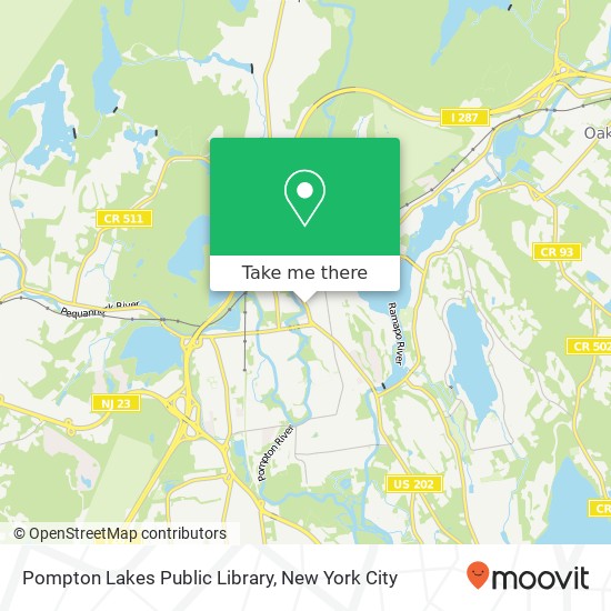 Mapa de Pompton Lakes Public Library