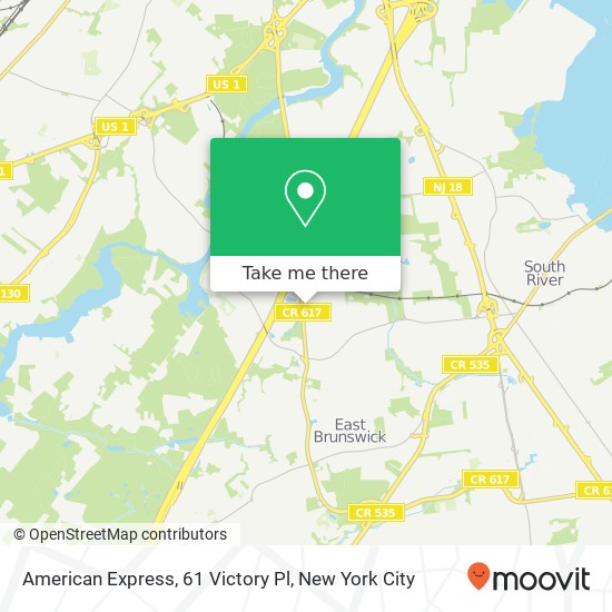 American Express, 61 Victory Pl map