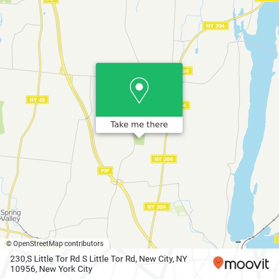 Mapa de 230,S Little Tor Rd S Little Tor Rd, New City, NY 10956