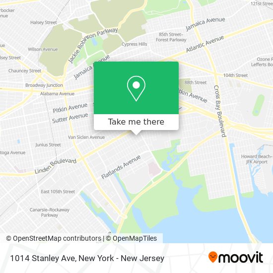 Mapa de 1014 Stanley Ave