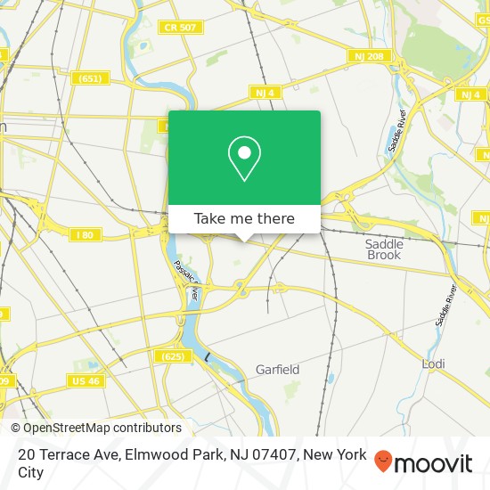 20 Terrace Ave, Elmwood Park, NJ 07407 map