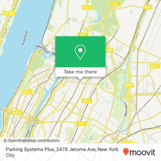 Parking Systems Plus, 2478 Jerome Ave map